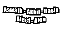 Aswath - Akhil - Rasla Afeef - Alen Sticker