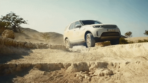 LandRover giphygifmaker discovery offroad land rover GIF