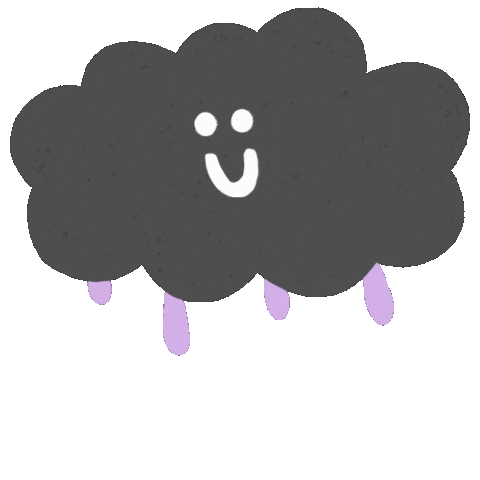 Lidiacals giphyupload lluvia nube lidiacals Sticker