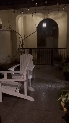 Thunderstorm Brings Rare Hail to Orange County, California