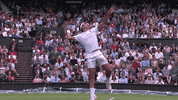 Smash Roger Federer GIF by Wimbledon