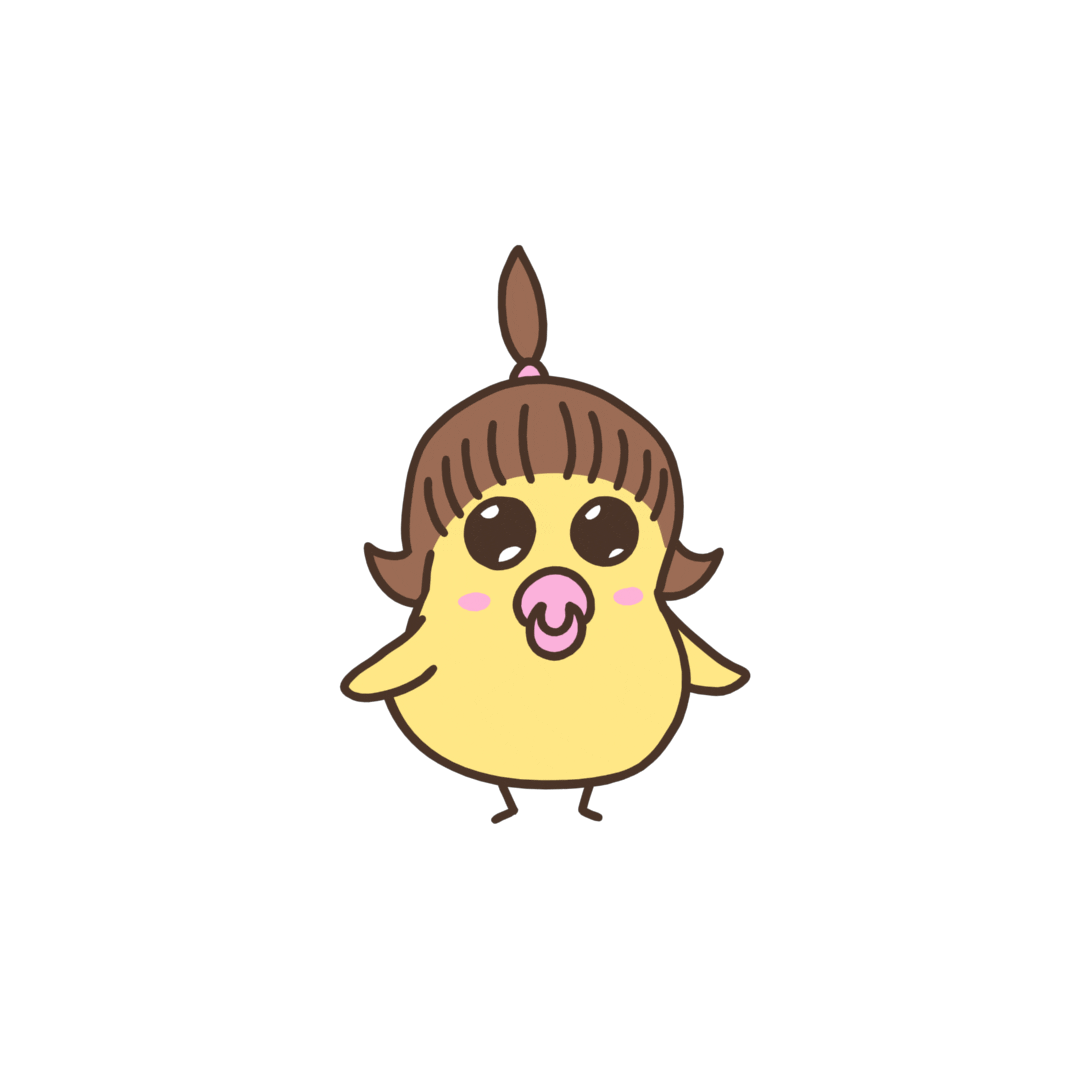 chaknums heart kiss kawaii baby Sticker
