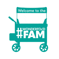 Wonderfold family welcome fam wagon Sticker