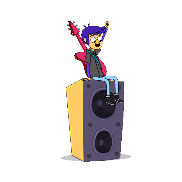rock on kevin Sticker by YouTube Kids