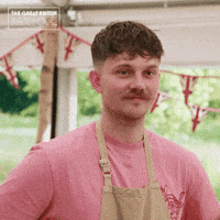 Surprise Smile GIF by The Great British Bake Off