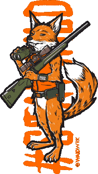WAIDWRK fuchs jagd mauser jäger Sticker