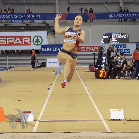Flying Long Jump GIF by European Athletics