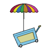 Fruitcart Sticker by The Gold Michi Co.