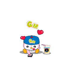 I Love You Hearts Sticker by Pengu Juice Co.