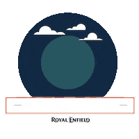 Star Moon Sticker by Royal Enfield