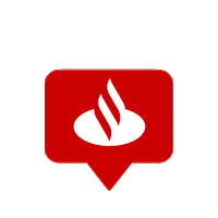 heart love Sticker by Santander Brasil