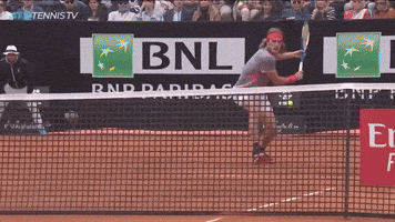 Tsitsipas stab drop volley winner vs. Nadal
