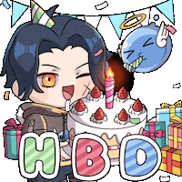 Celebrate Happy Birthday Sticker by Squishiverse