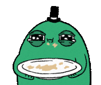 Sad Food Sticker by Incrediville