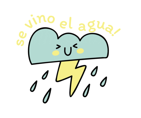 Rain Lluvia Sticker