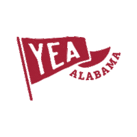 yea_ala roll tide alabama football crimson tide big al Sticker