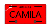 Camila Cabello Plate Sticker by Billboard Music Awards