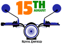 Independence Day 15Thaugust Sticker by Royal Enfield