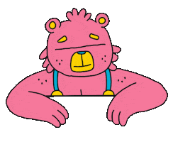 Bear Talking Sticker by Nick Ybarra