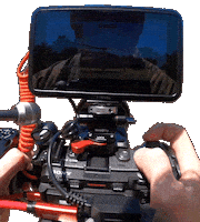 Behind The Scenes Helicopter Sticker by Only_Reilly