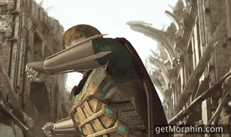 morphin fight marvel power superhero GIF