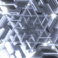 xponentialdesign white black and white abstract glow GIF