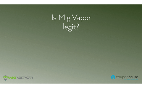 faq mig vapor GIF by Coupon Cause