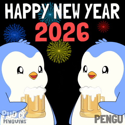New Year Penguin GIF by Pudgy Penguins