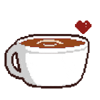 mema_art20 love food coffee drink Sticker