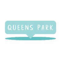 Queens Park Flowers Sticker by Black Canvas Graphic Design