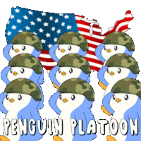 Team Marching Sticker by Pudgy Penguins