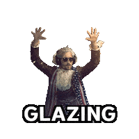 Glazing Over The Top Sticker