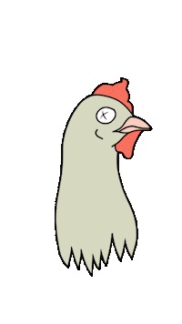 Chicken Dant Sticker