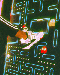 Salim_Adam neon adidas bowling tron GIF