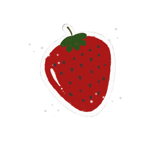 Fruit Strawberry Sticker