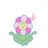 agwc flower namaste dazey agwc Sticker