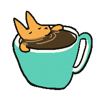 Coffee Chilling Sticker