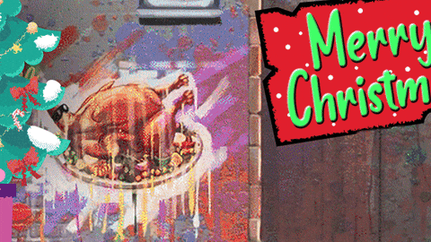 Merry Christmas Cat GIF by HangryPetz