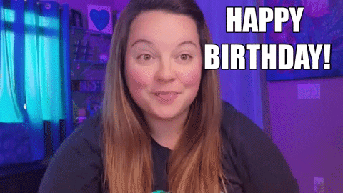 Happy Birthday GIF by Tracey Matney - Victory Points Social