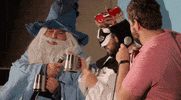 cheers hello from the magic tavern GIF by Now Hear This podcast Festival