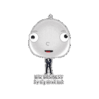 Big Business Suit Sticker by BigHeadBob.com