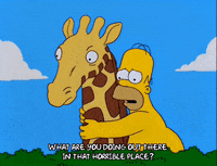 homer simpson hug GIF