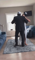 Father Surprises Daughter With 'Prom' at Home
