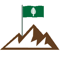 Flag Mountain Sticker by Dartmouth College