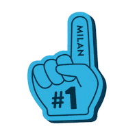 Number 1 Foam Finger Sticker by Milan Laser Hair Removal