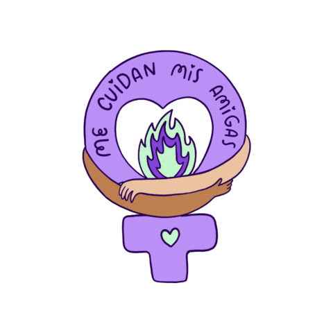 andreaortizmx feminism amigas feminista sororidad Sticker