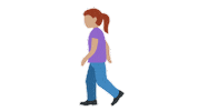 Woman Walking Sticker by EmojiVid