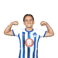 Football Muscle Up Sticker by Hertha BSC
