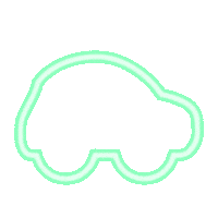 Green Car Neon Car Sticker by cinch