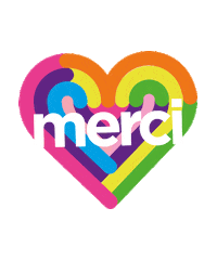 Merci Coeur Sticker by OIIQ officiel